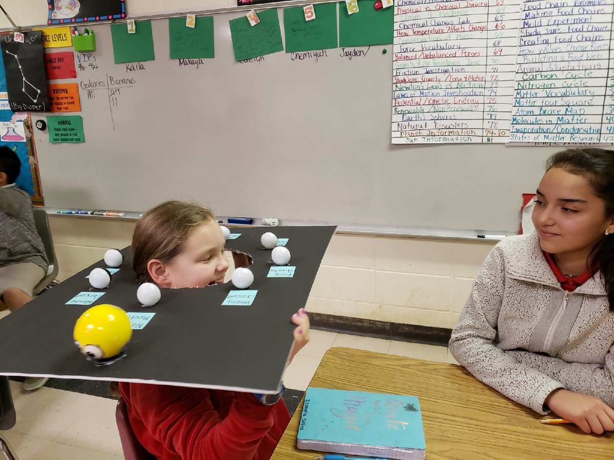 nemsteam5's tweet photo. Mrs. Purvis’s 5th grade science students use models to visualize the phases of the moon. Making learning fun makes all the difference! #LCSDExcellence @NEMSsquad @LauderdaleCSD @NEMSTrojans https://t.co/4HR2gOfCP3