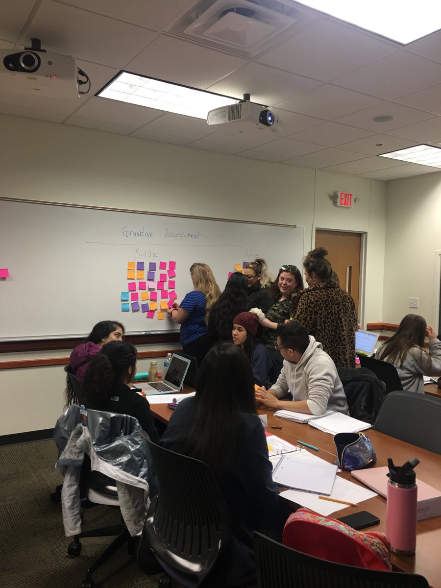 TamraDollar's tweet photo. Preservice teachers in #Read4563 explore authentic ways to check for understanding before, during, & after a lesson. No more boring worksheets! @TWUreadingdept #formativeassessment #DataDrivenInstruction https://t.co/kkxrFUp6sE