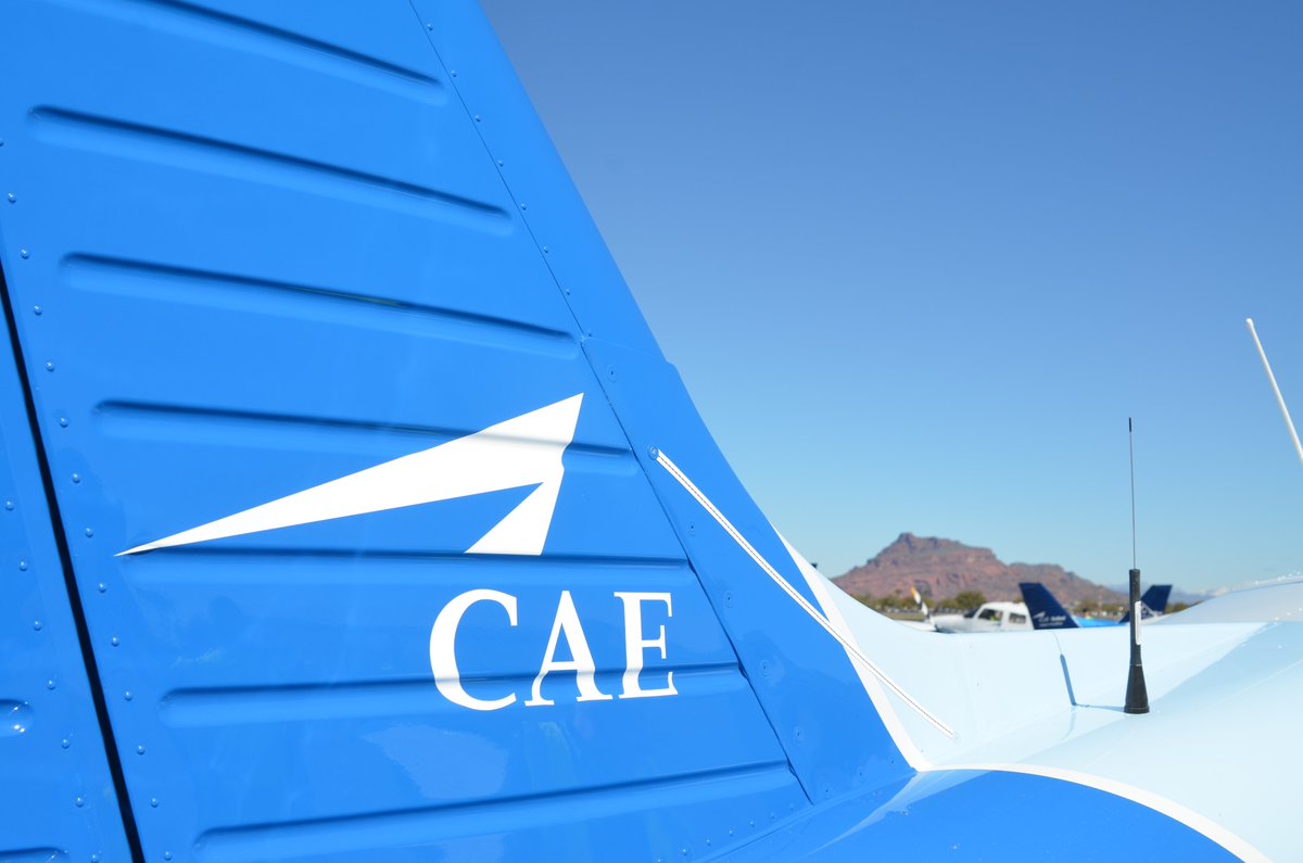 CAE_Inc's tweet photo. Our team waited on the tarmac yesterday to welcome the first of 11 new Piper Archer TX at our aviation academy in Phoenix. This new addition, will join a fleet of 60+aircraft that train future #CAEpilots from all over the world! Congratulations #CAEphoenix! https://t.co/q2M5Ic5vfD