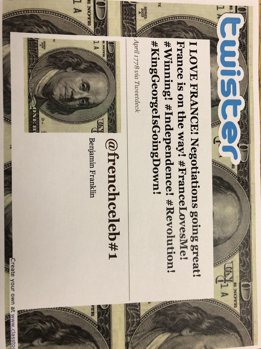 mrgarazin's tweet photo. What Twitter might have looked like during the American Revolution! #WeAre44 https://t.co/nuFpNeMIFE