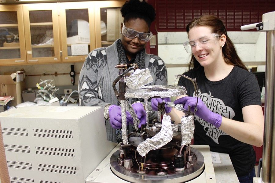 'I'm handling antibodies and polymers and equipment like thermal evaporators and probe stations, and it is a big challenge, but it's also pretty exciting.'

Learn more about the Women in Science and Engineering program at @JohnsHopkins: buff.ly/2V5Zfq8 #GirlDay2019