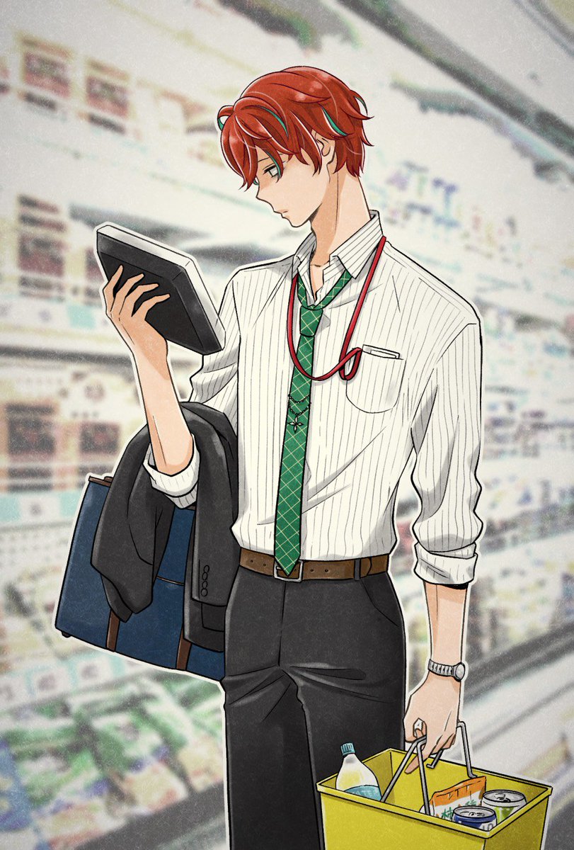 サノマリナ 元編集者の漫画描き Twitterissa 仕事帰りにコンビニ弁当を吟味している独歩さんを描きました ようやく金曜日です 頑張りましょう ヒプマイ 独歩 イラスト