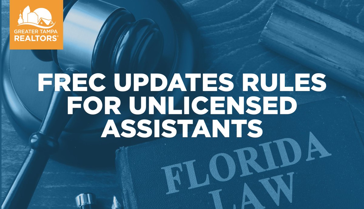 FlagshipTitle's tweet image. FREC Updates Rules for Unlicensed Assistants tamparealtors.org/legal-update/f… via @TampaGTR #tampa #realestate