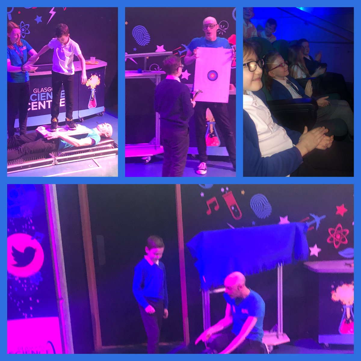 missrossantops's tweet photo. Learning lots about forces during today’s theatre show at Glasgow Science Centre #mygsc https://t.co/Wb197C2kXi