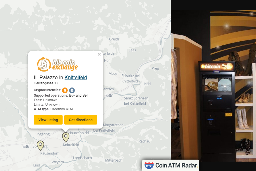 CoinATMRadar's tweet photo. New installed #OrderbobATM #bitcoin machine at IL Palazzo in #Knittelfeld. Operated by #BTCManagementGmbh. Supported coins: #BTC #ETH
https://t.co/ue1uILuKrl https://t.co/zahjlAc3rd