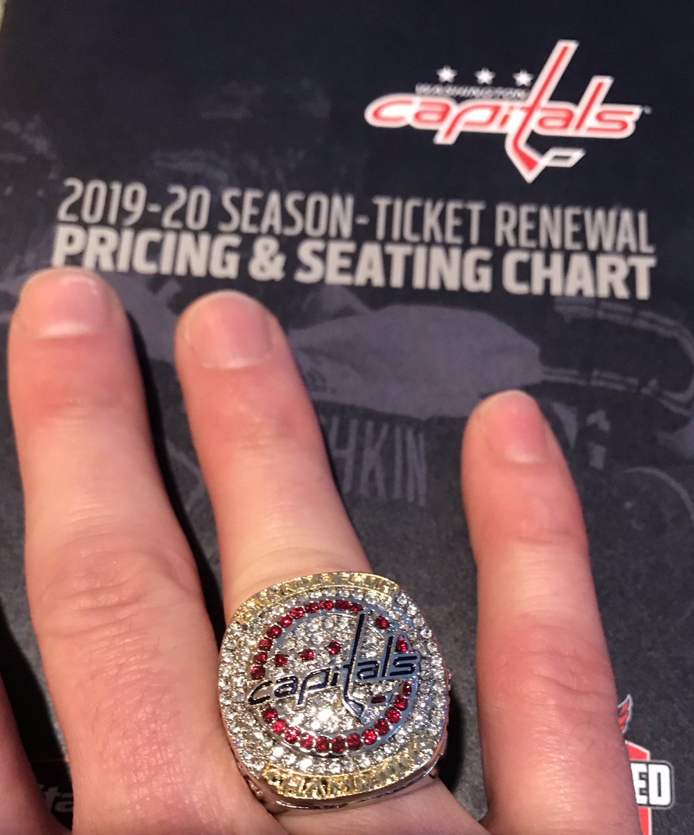 CapsNats1819's tweet photo. The Washington Capitals has the greatest owner in sports.  He sent out replica Stanley Cup Championship Rings to their season ticket holders as a thank you.  @slewko18 @capitals #BestOwnerInSports #ALLCAPS #ShirtsChugsAndCupStands https://t.co/MhFdVhuZHK