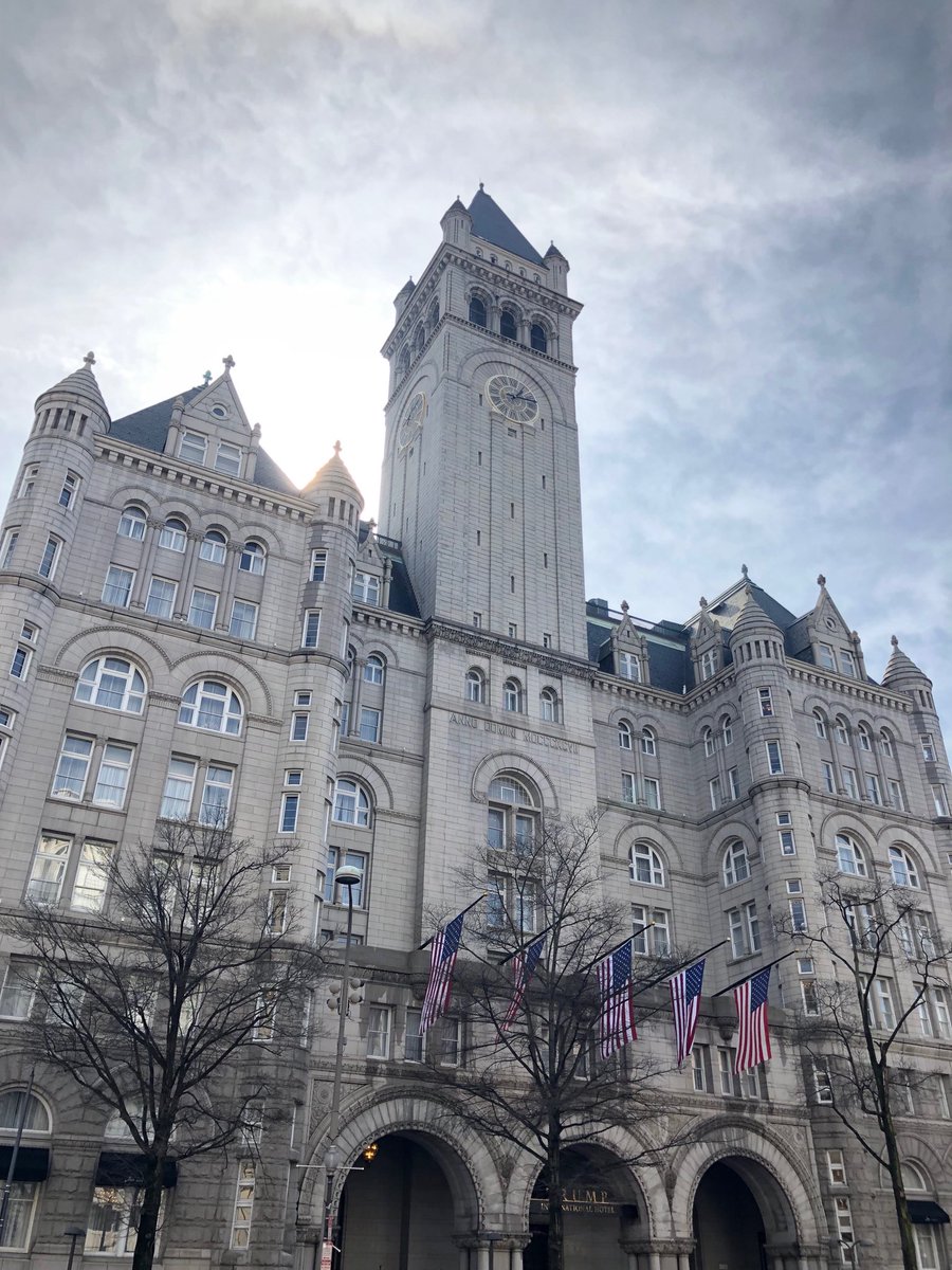 EricTrump's tweet photo. Always great being at ⁦@TrumpDC⁩! We just won #4 Hotel in the United States! Great honor! #TrumpHotels 🇺🇸🇺🇸🇺🇸 https://t.co/qAqDJPA6fr