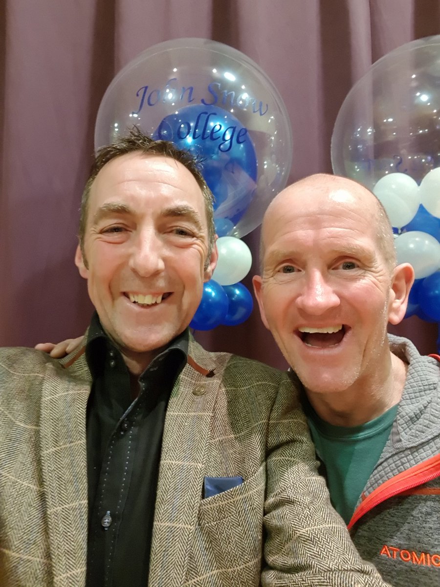 LordSmythe's tweet photo. Thoroughly enjoyed this evening's @durham_uni event at Jon Snow College #snowtalks with Eddie "The Eagle" Edwards #OnThePiste #SkiJumping #Calgary #Olympics https://t.co/zVjB7vwjxr