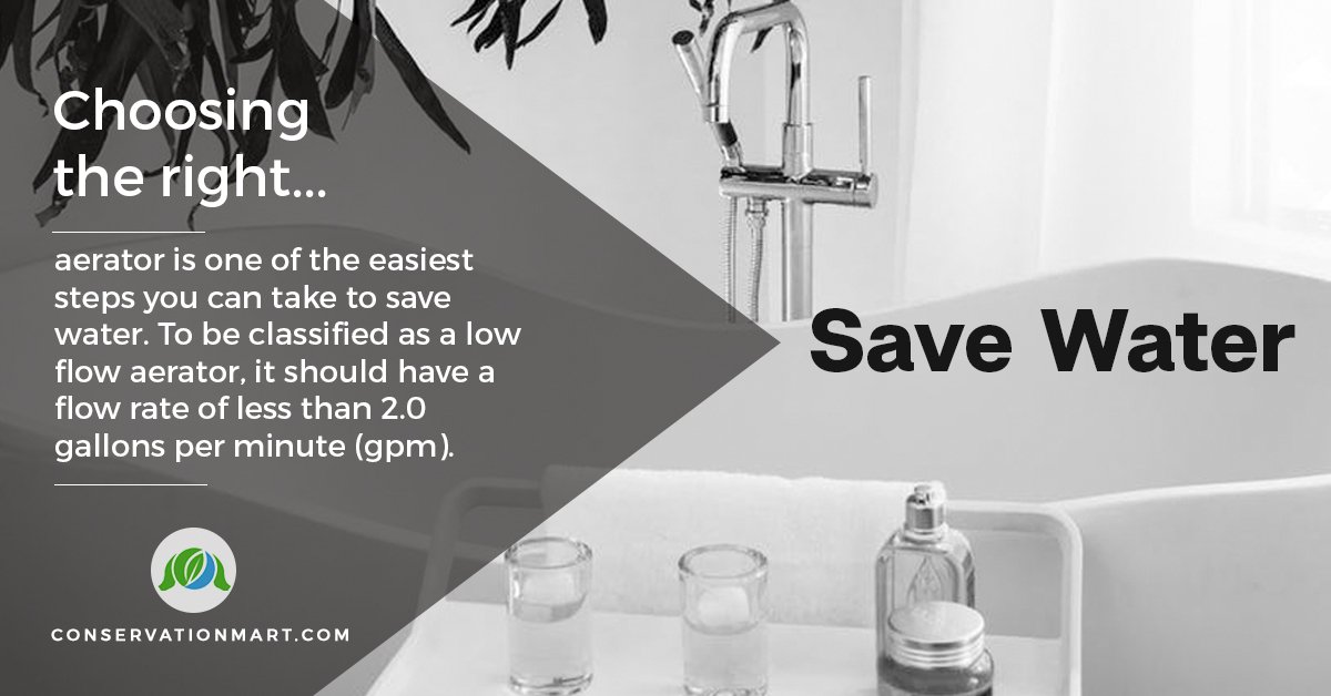 ConservationM's tweet image. Choosing the right faucet aerator is one of the easiest steps you can take to save water in your home or business. conservationmart.com/c-13-low-flow-…

#watertips #savewater #savingwater #conservation #ThursdayThoughts #efficiency