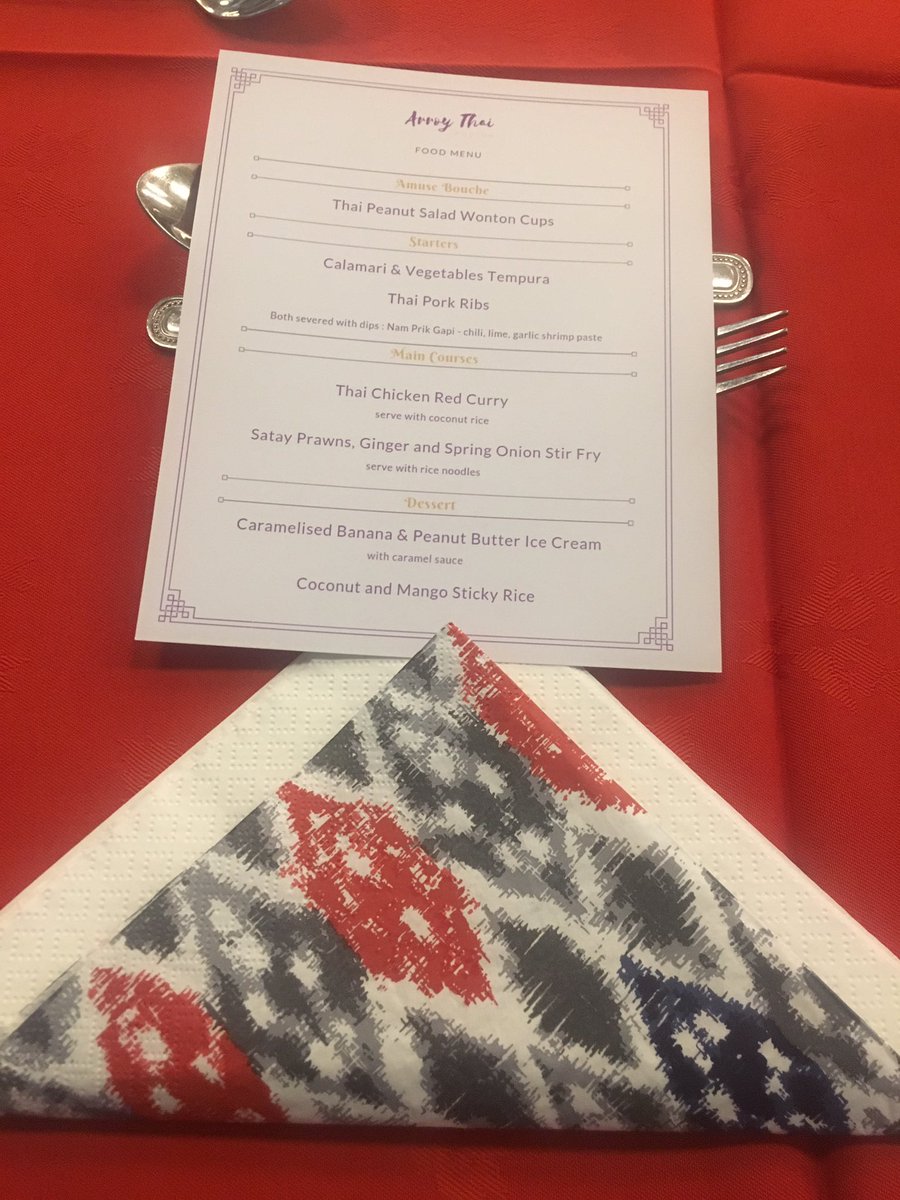 Sfagan25's tweet photo. @ArroyThai @CoGCScholars @CofGCollege Fantastic food and service by HND2B Hospitality and Professional Cookery students. Well done 👏 https://t.co/Mx59DpYgKC