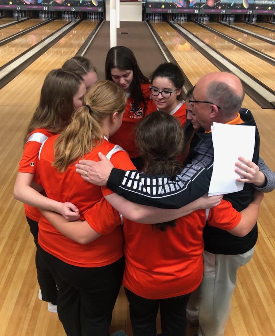 BG Bowlers headed to State after qualifying at the Hoffman sectional!  Genuine happiness and elation!  Hard work and team support pays off!  So proud to be part of this program! HammerDown Bison Bowlers!