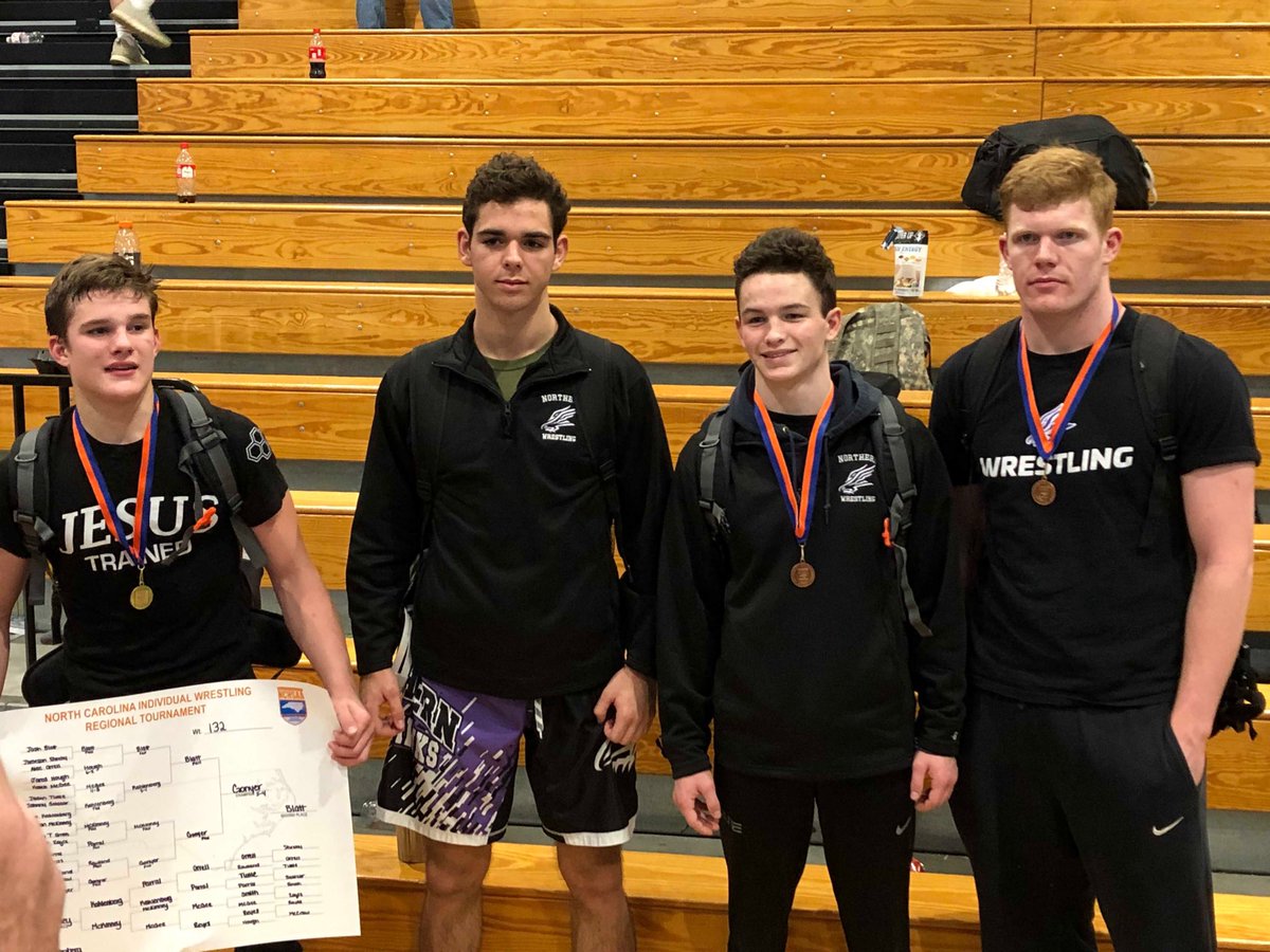 Great weekend for Northern Guilford!! 3rd place as a team at Regionals and 4 individuals heading to the State Championships!!!