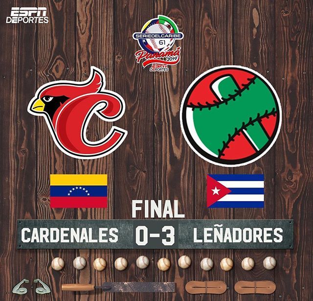 ESPN_Beisbol's tweet photo. Los Leñadores de Cuba derrotaron a los @cardenalesdice y jugarán la final de la #SERIECARIBEESPN https://t.co/rlHhSSnKqc