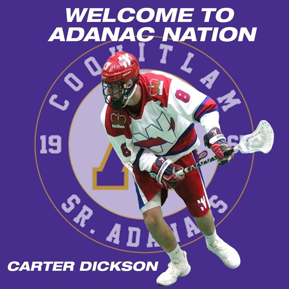 WLAAdanacs's tweet photo. Welcome to Adanac Nation Carter Dickson. https://t.co/Plsatmbd30