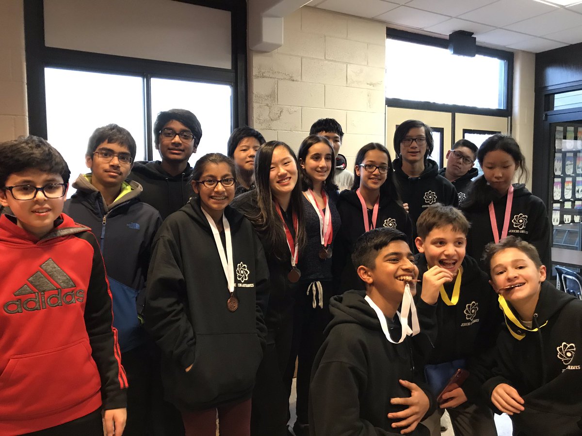 CBockTeach's tweet photo. Had the best day ever with my #CompetitiveScience class at @NYSciOly tournament today. These hard workers are coming home with FIVE medals, and an honorable mention! Big thanks to my partner in crime @Dziura72 !! @JerichoMS @CummingsJericho @_ChadGleason https://t.co/43WCDEpibL