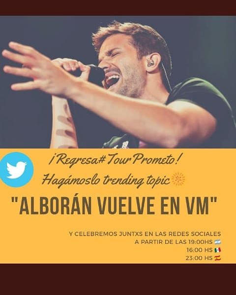 PaquiARNerva's tweet photo. Tremenda noche nos espera #TourPrometo2019 @AnfiVillaMaria @pabloalboran https://t.co/MZaXs5t0mt