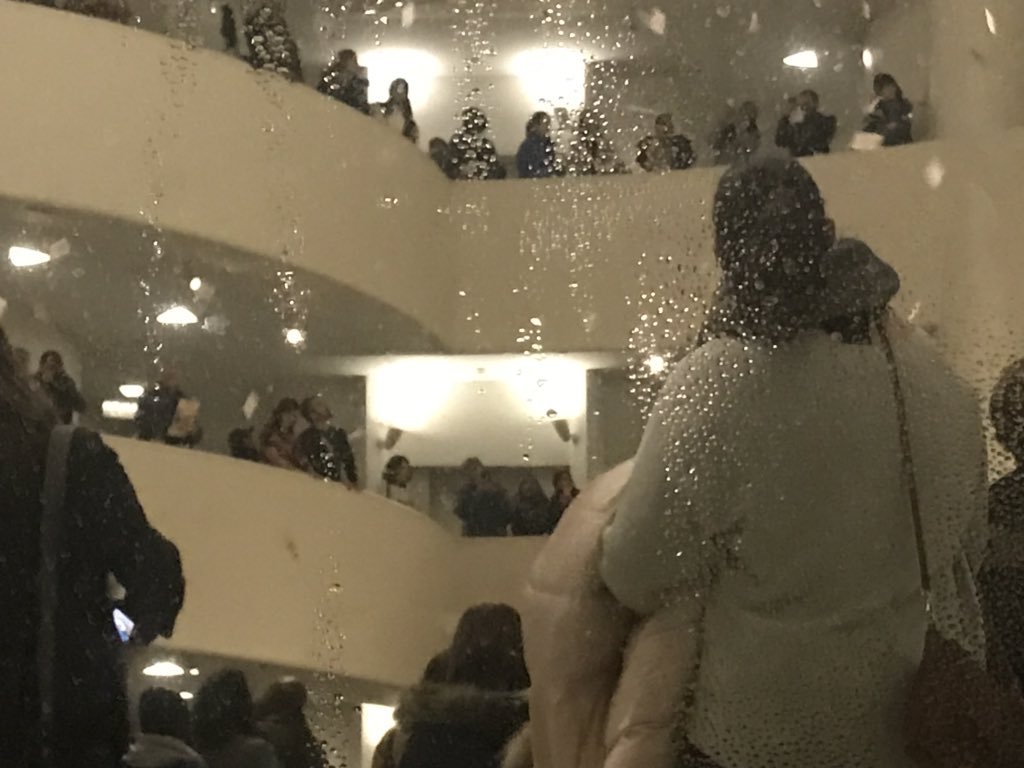 At the <a href="/Guggenheim/">Guggenheim New York</a> now, protests erupt.  200 DEAD EACH DAY, throwing leaflets as prescriptions. The museum has lost control: This post is an act of solidarity || #decolonizethisplace #shameonsackler #takedowntheirname #sacklerpain #opiodcrisis || #swipeleft