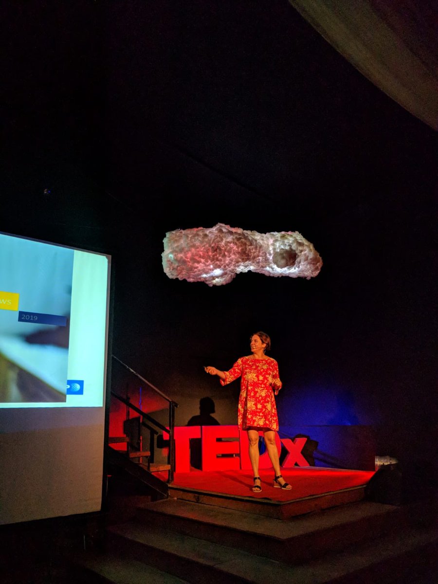 CosseCarolina's tweet photo. Con @MariaLorenteEst sobre las fake news , en el TEDx de La Pedrera. #IdeasQueBrillan https://t.co/qVmDDuJ1fd