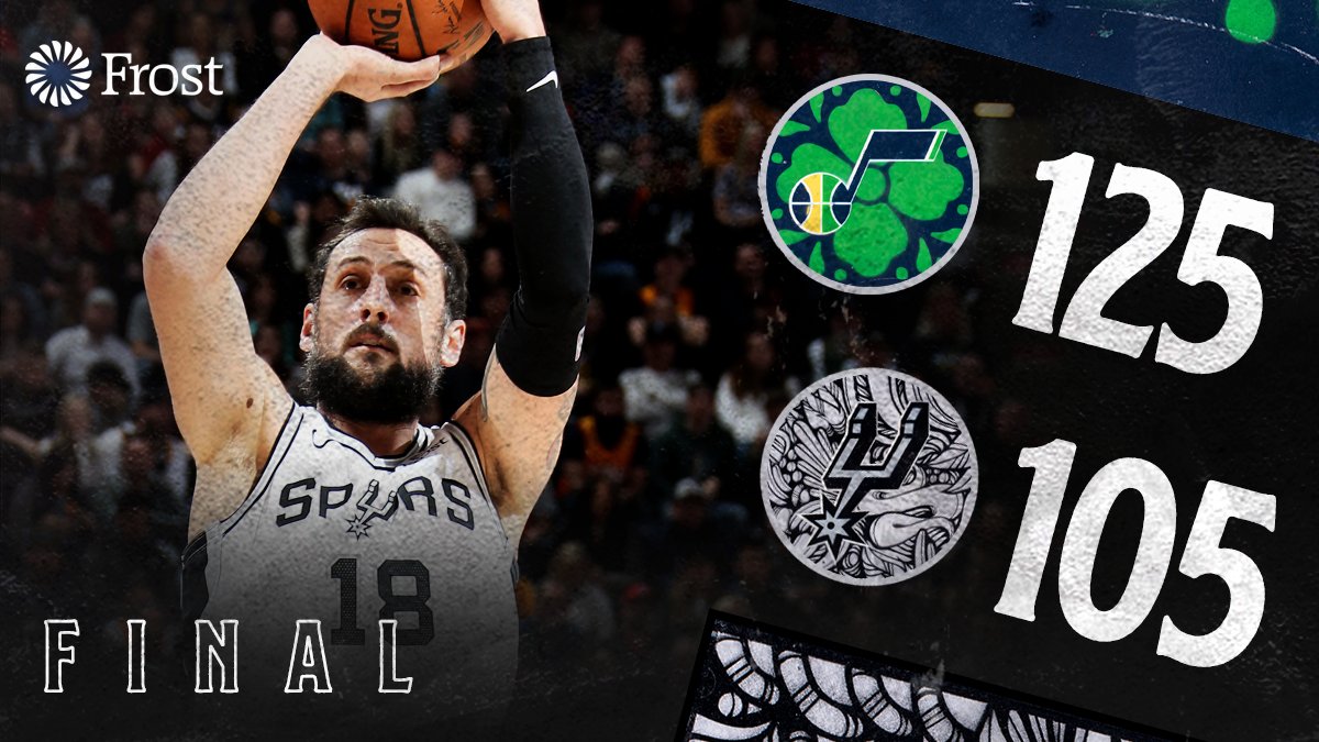 Final from Utah. Time to head home for a short break before Memphis on Tuesday.  #GoSpursGo https://t.co/4buDZQNfn4