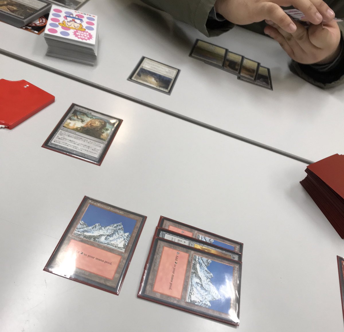 まぐろ杯会場解放致しました！！

さっそくmtgが出来るの幸せです！！！???

#MTGまぐろ杯 