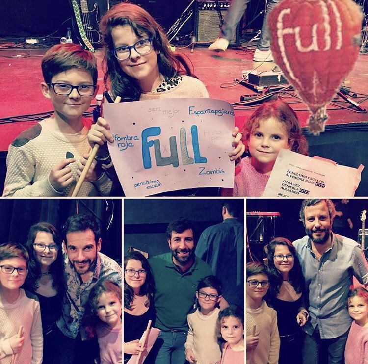 nachozero's tweet photo. En @lacocheracabare con @somosFull su sueño hecho realidad. No querían dormirse hoy ❤️. Gracias al grupo! https://t.co/00tiHIlAek