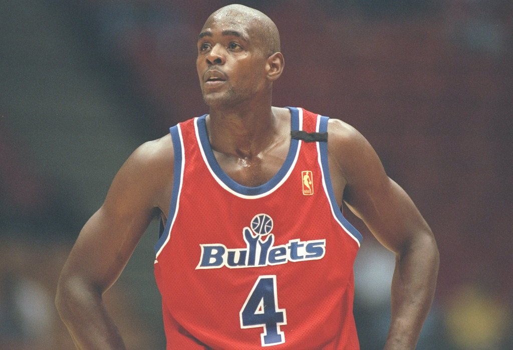 NBA_TimeMachine's tweet image. Chris Webber averaged 20.9 points and 9.7 rebounds per game in his 4 seasons with Washington.

#ChrisWebber #CWebb #WashingtonBullets #WashingtonWizards #90snba