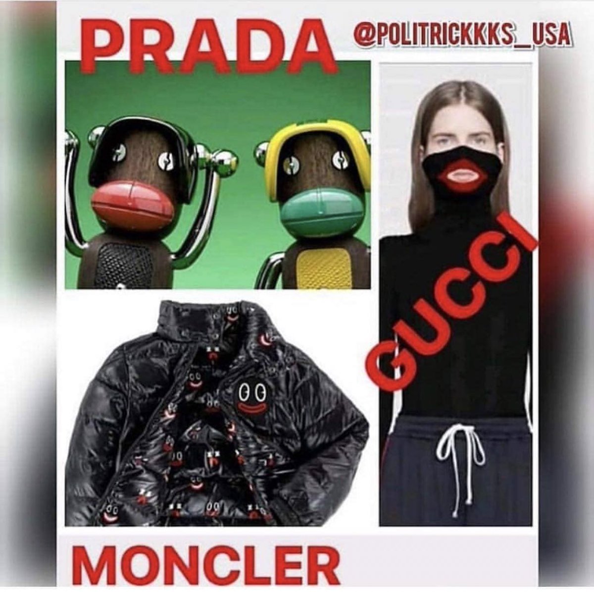 moncler gucci prada