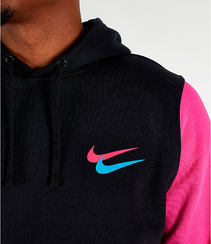 blue pink nike hoodie