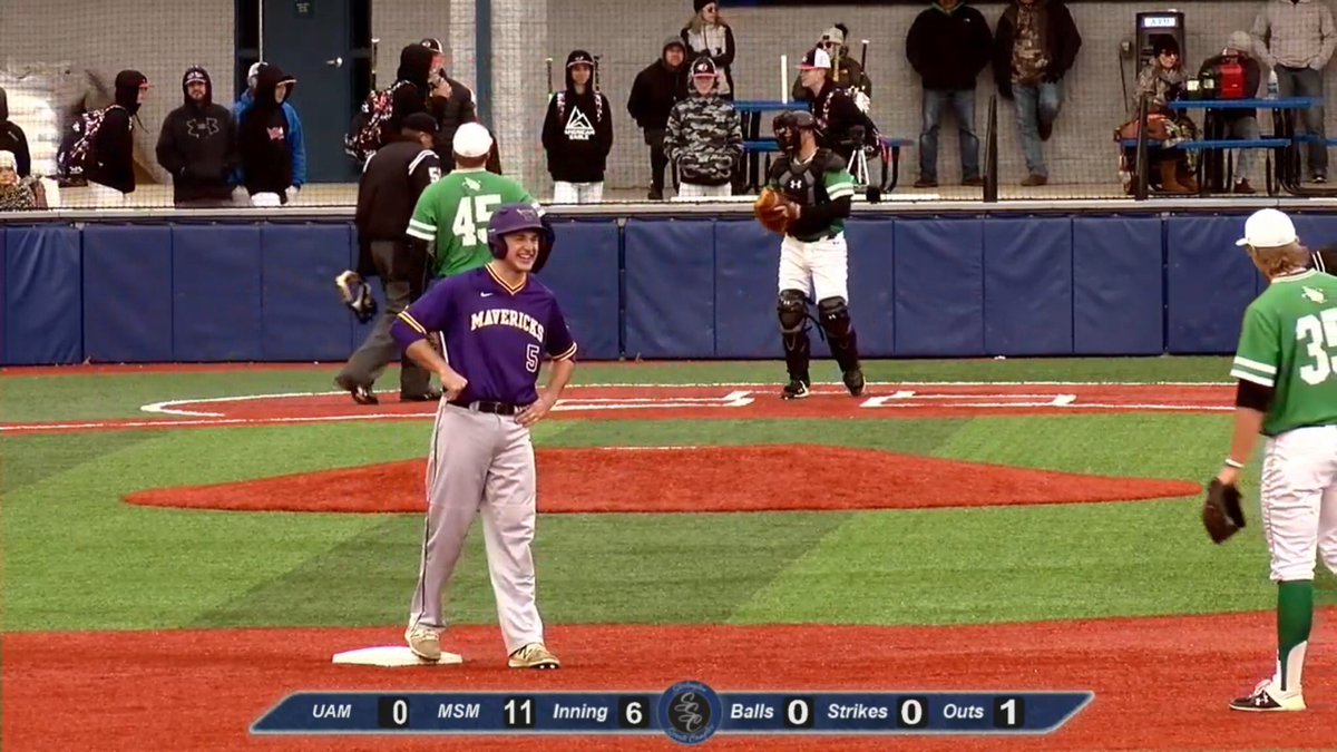 Wabasso Alum Nick Altermatt gets his first collegiate hit today.