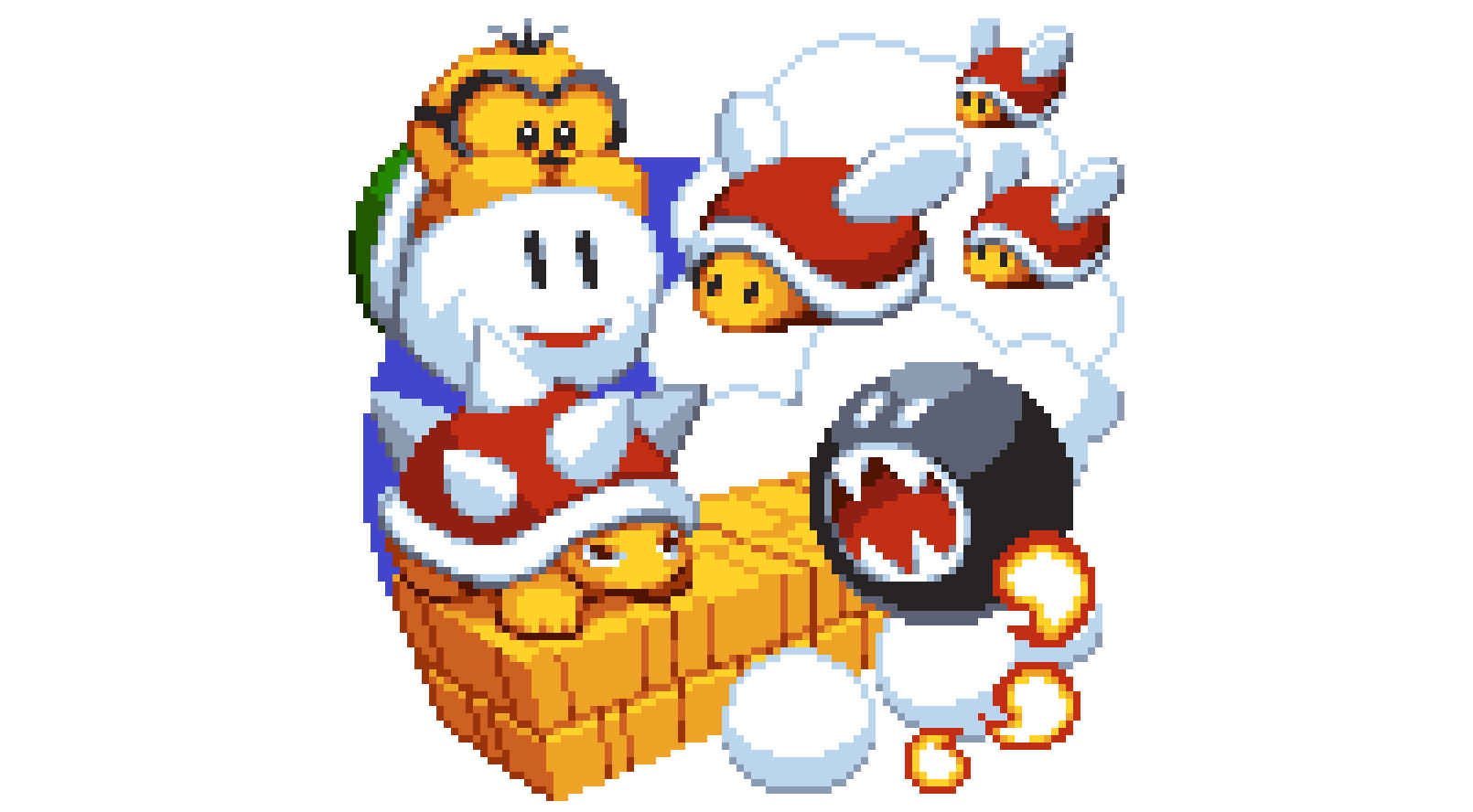 マリオ絵 Mario】SMB3 Tanooki Mario | Master of Gaming Pixel Art