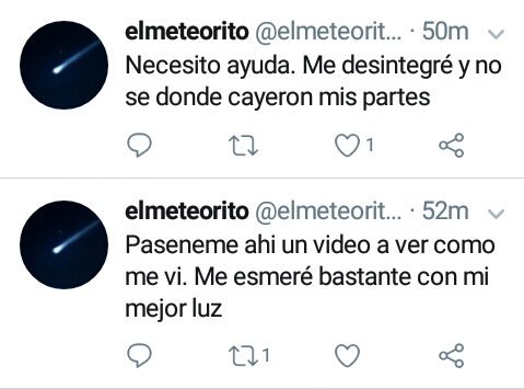 thvanteb's tweet photo. LE HICIERON UNA CUENTA AL METEORITO DIOSS NO SOMOS SERIOS  #meteorito https://t.co/mZmPauI6Oy