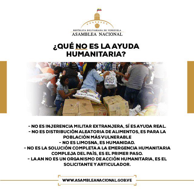 ENRIQUEMARQUEZP's tweet photo. Acá les dejo estas imágenes para que entendamos un poco de lo que es la ayuda humanitaria. No caigamos en la ola de desinformación del régimen que busca generar intriga y zozobra afirmando que se trata de una “intervención”. ¡Difundámoslos! #9Feb https://t.co/LqeBTLI7Py