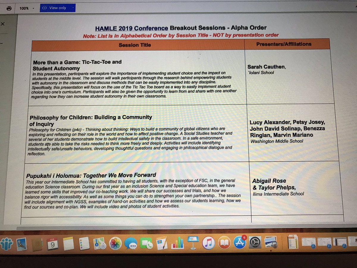 ChrisBVoyager's tweet image. 👏2 our @IlimaSchool teachers who will be sharing their mana’o with  #middleschool educators at the  #HAMLE2019 conference.  Mahalo Ms. Kam, Mr. Phelps, Ms. Rose and @MiliLaff! Their topics include code-switching, co-teaching and community-Building! #IlimaWay