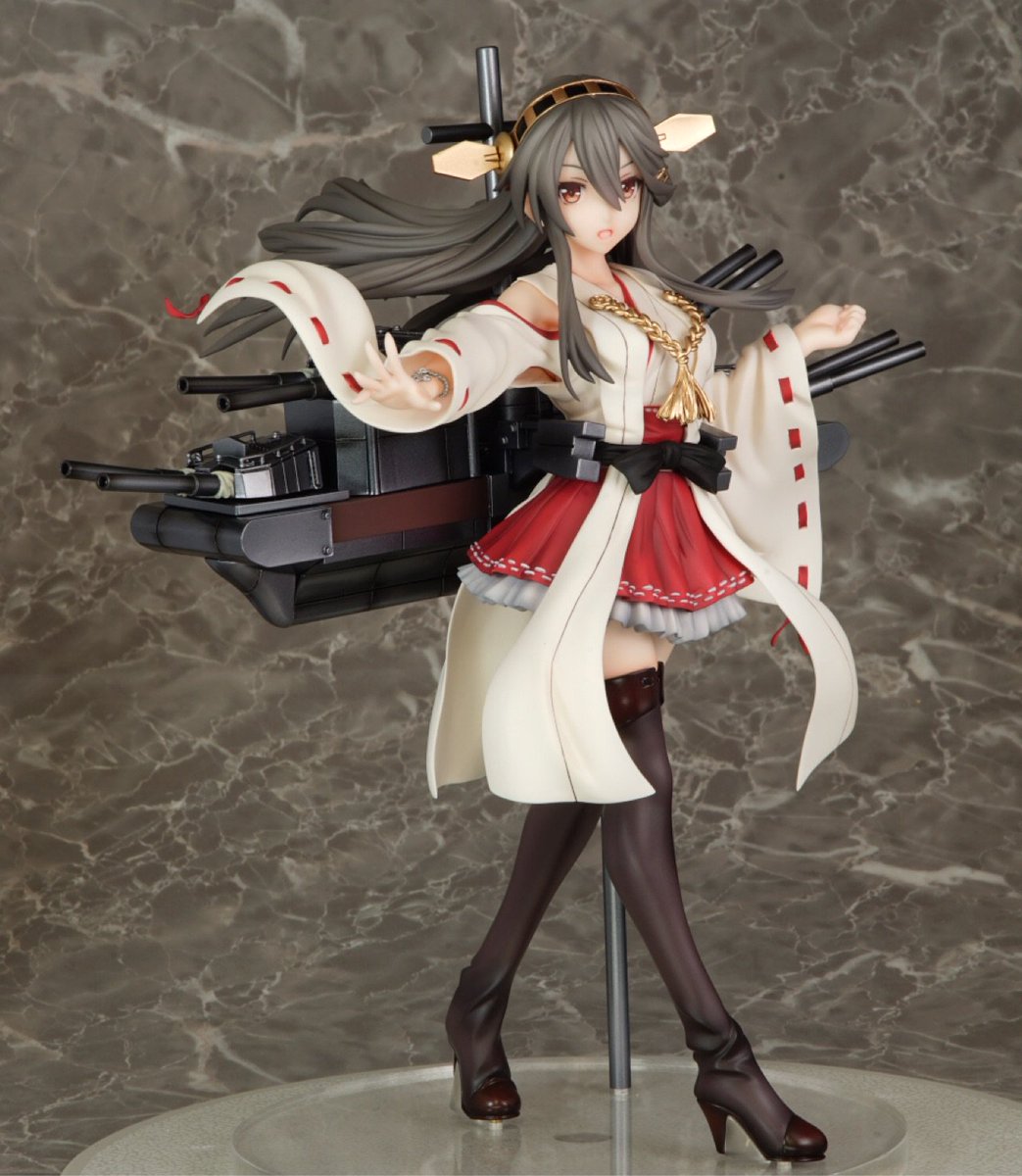 タカマツ 艦これ より 榛名 デコマスです ただいま監修中ではありますが 展示させていただきました 発売済みの金剛と並べてもいい感じになるよう進めています