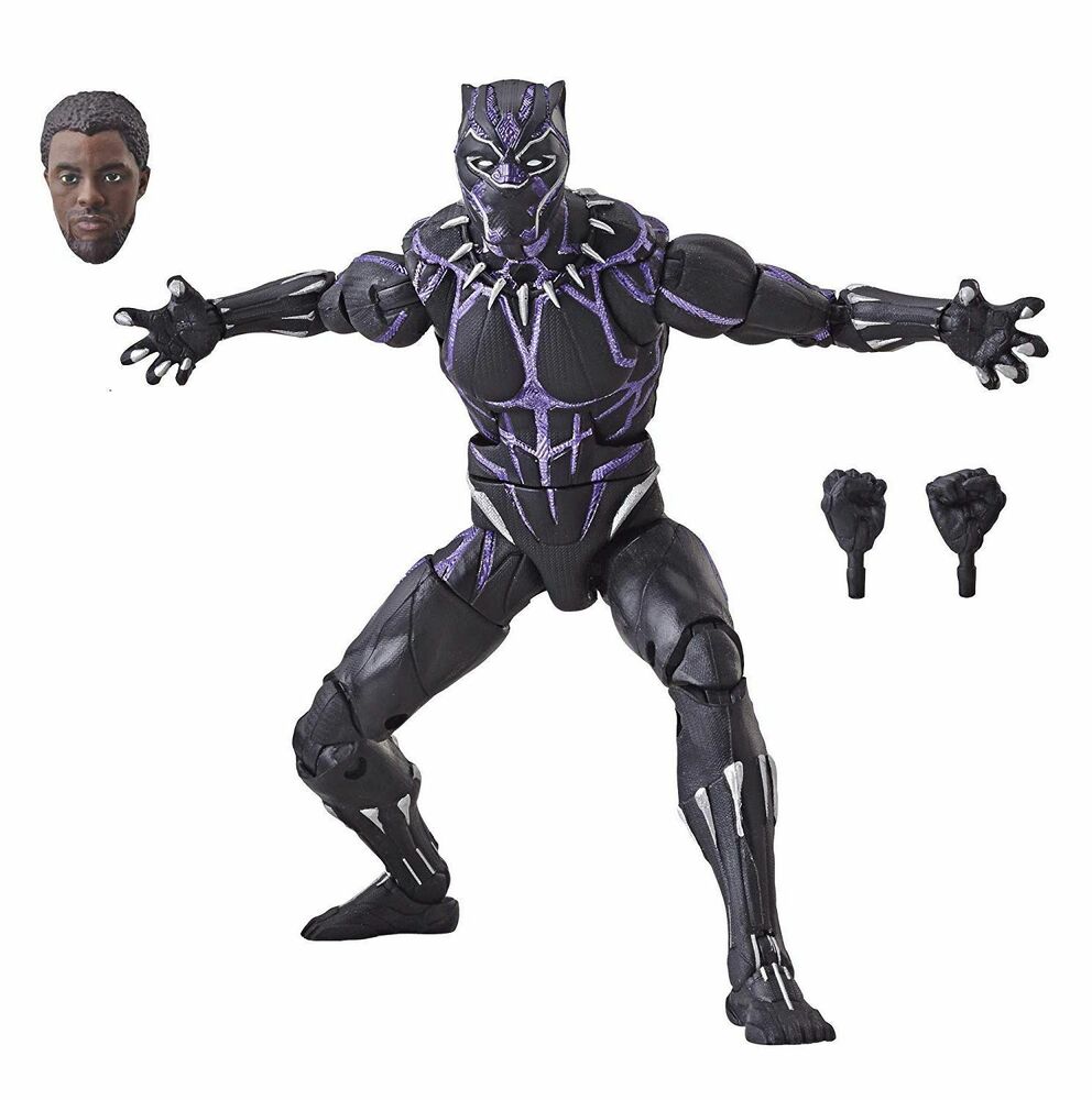 Marvel Legends Black Panther Vibranium Suit M'Baku BAF Loose Black Panther 