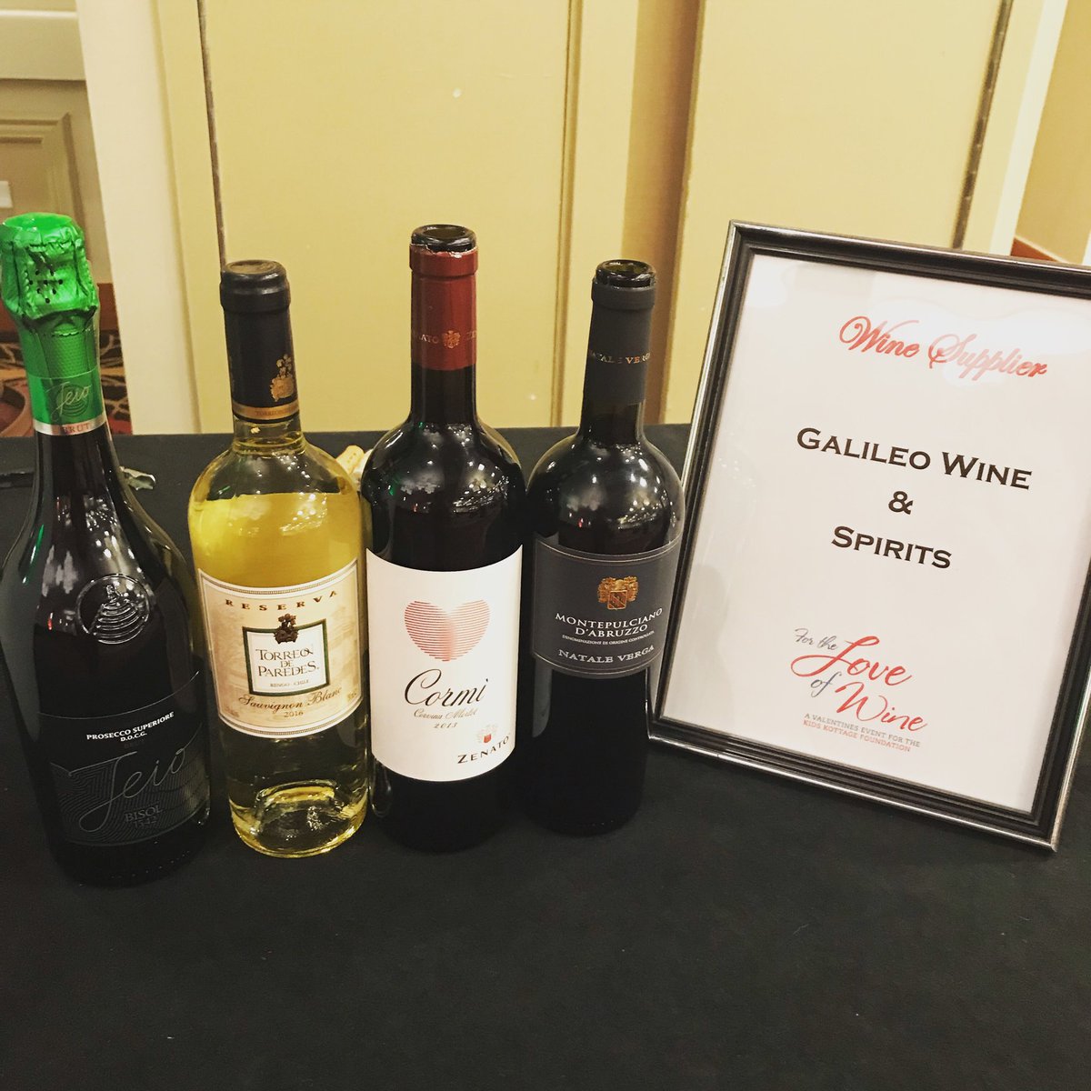 Happy to support ⁦@KidsKottageEDM⁩ with ⁦<a href="/ColordeVino_YEG/">Color de Vino</a>⁩ tonight ⁦<a href="/BisolProsecco/">BisolProsecco</a>⁩ ⁦<a href="/torreondparedes/">Torreón de Paredes</a>⁩ ⁦<a href="/zenatowinery/">Zenato Winery</a>⁩ #nataleverga #yegwine #winelovers