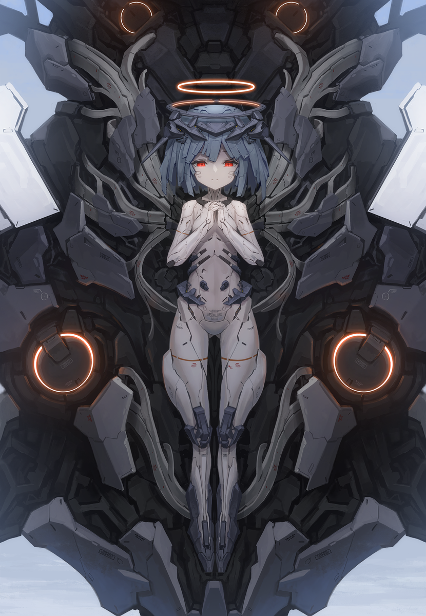 tomuneko4423's tweet photo. アーセナルバード　"ジャスティス"
無人機なのでMQ-90やQFA-44と同じくアンドロイドとして描きました。
#ACE7　#エースコンバット7 https://t.co/XhEfmPIL7X