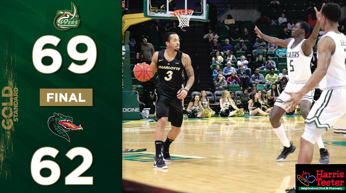 CharlotteMBB's tweet photo. FINAL

NINERS WIN!!!

Davis with 29 pts. , 7 threes
Martin with 13 pts. https://t.co/F833YNMyXD