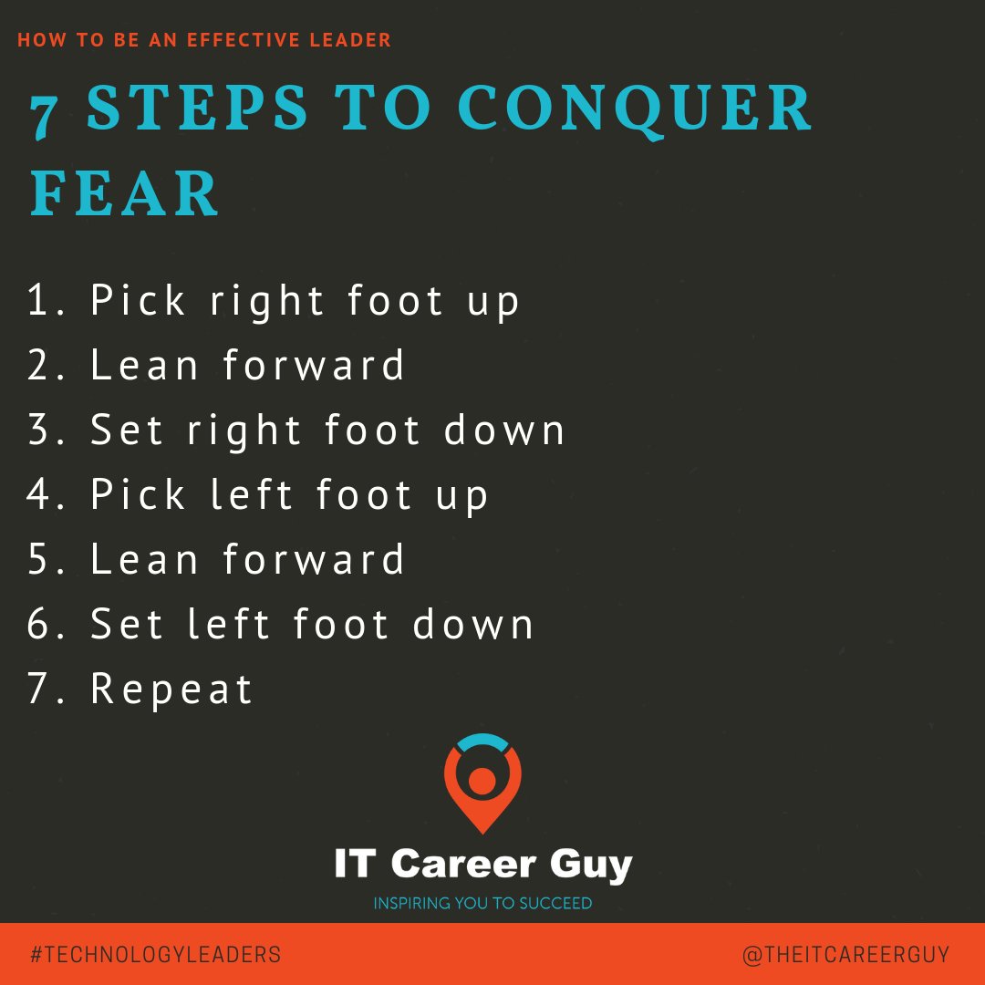 theitcareerguy's tweet image. Don’t let fear stop you... build #confidence.