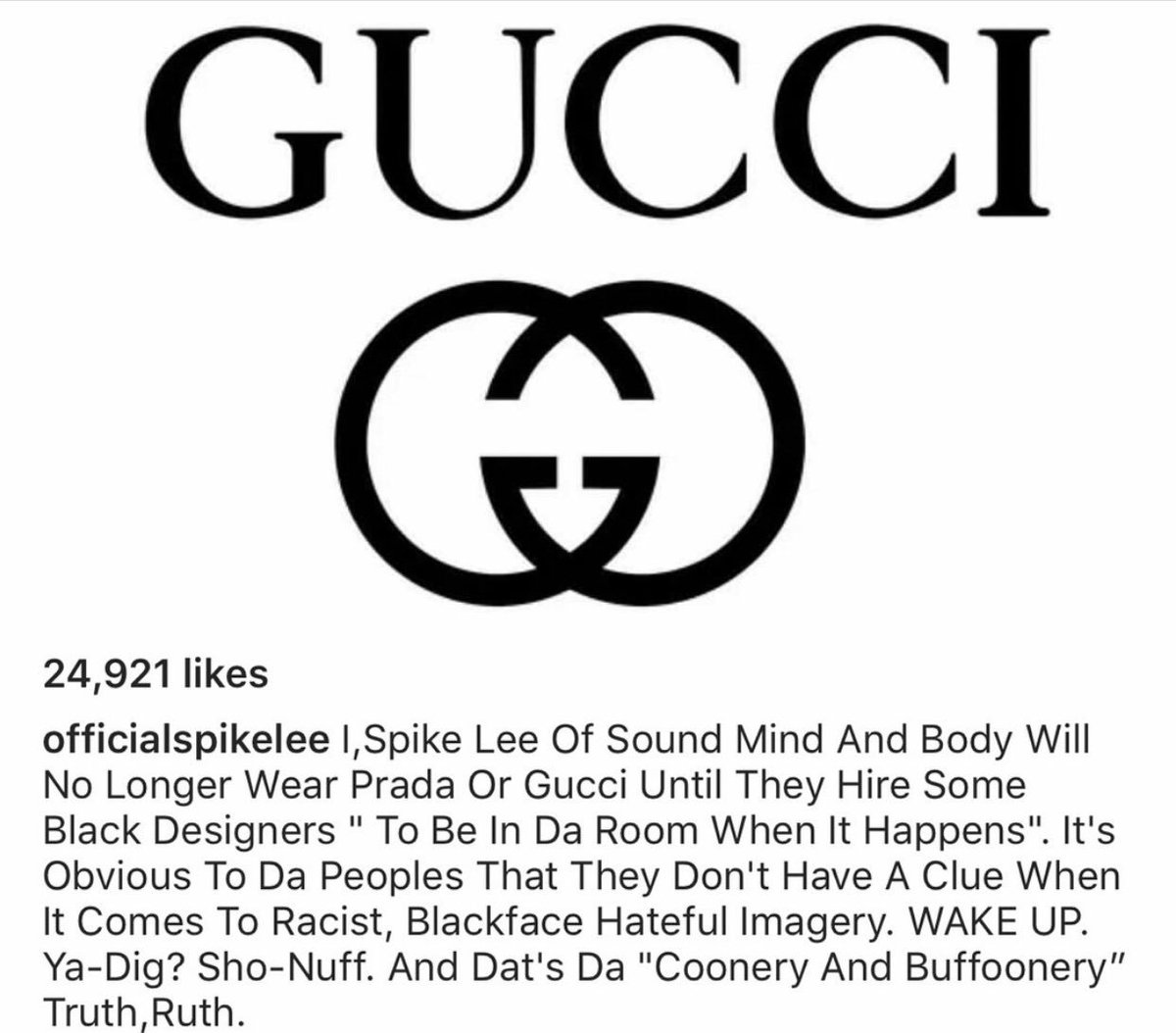 TamiRoman's tweet photo. So did y’all unfollow Gucci on Twitter and IG? Just asking for clarity... https://t.co/0onjjGg5dn