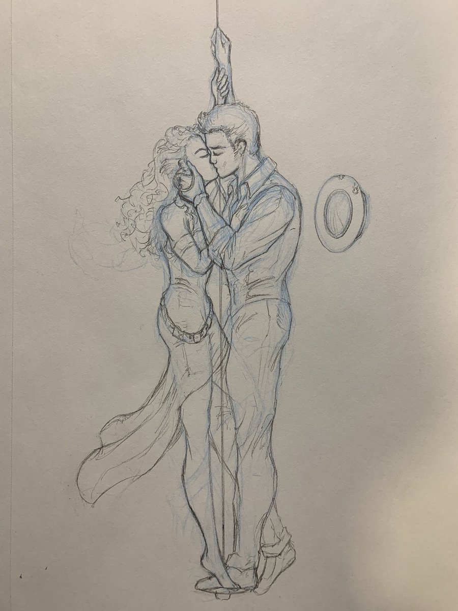 FlashoverArts's tweet photo. Spike and Betty make their getaway and decide maybe the whole rivalry isn’t going to workout after all. @WendelynReischl @IdellaMithlynnd #ScumandVillainy #HateKissing #ThingsToFit https://t.co/2p79uaOn9C