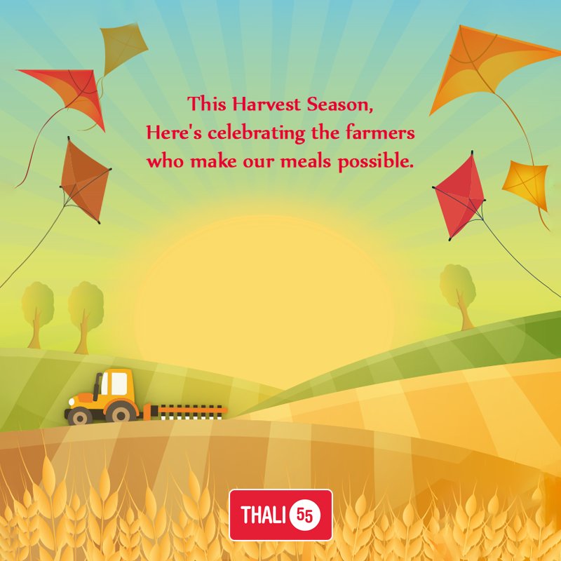 thali55box's tweet photo. Happy #BasantPanchami &amp; #SaraswatiPuja to everyone! Thanking all our farmers in a big, big way!
#Farmers #harvest #kites #agriculture #celebrations #culture #बसंतपंचमी https://t.co/ARlVvONrLt