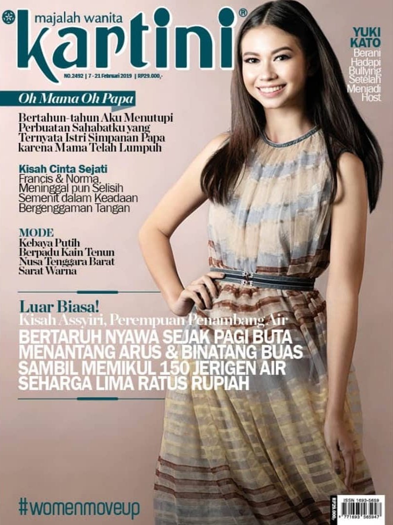 #YukiKato is on the cover of #Kartini <a href="/MajalahKartini/">Majalah Kartini</a> No.2492
