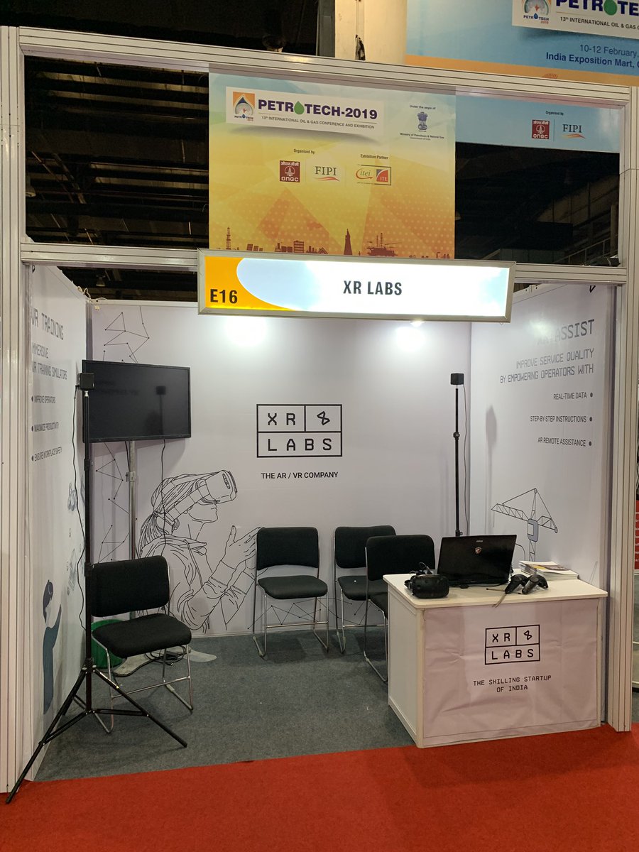 thexrlabs's tweet photo. We at #XRLabs are thrilled to be participating in @petrotech2019. Looking forward to interacting with the best minds in the industry and discussing #AR #VR training solutions.  

Visit Us: Hall 14 stall E 16

#petrotech2019 #ConfluenceOfEnergy #EnergyForAll https://t.co/RTZwNF56V5