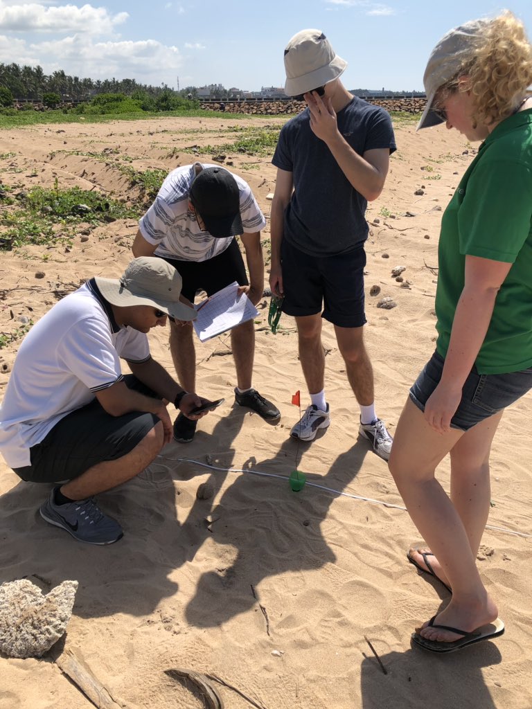 JCD_Geography's tweet photo. Primary data collection continues to asses the change in sediment, infiltration rate and wave characteristics #JCD_Geography #JCDsrilanka19 #JCDYear13 https://t.co/nugaYKW5We