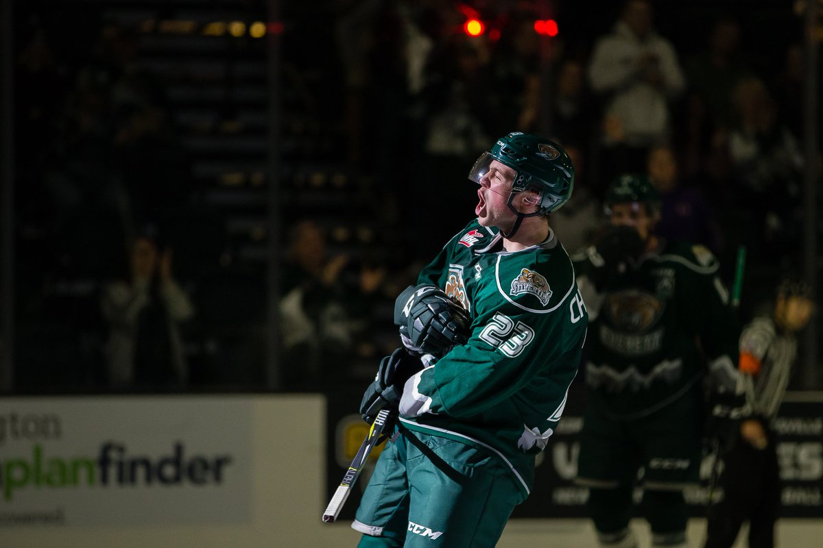 Defenceman <a href="/jakec_9/">Jake Christiansen</a> of <a href="/WHLsilvertips/">Everett Silvertips</a> records the first hat trick of his WHL career Saturday vs. POR.

#WHLStats