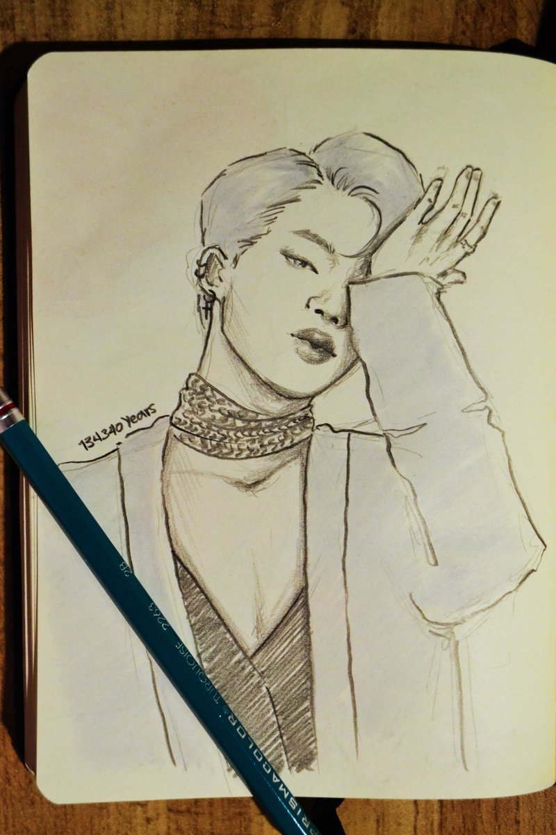 20190209 / day 40Jimin didn't have to go that hard for Blood Sweat & Tears but he did it. For us. (the proportions on his arm.... I don't even know, at least his Lil hand looks cute)  @BTS_twt