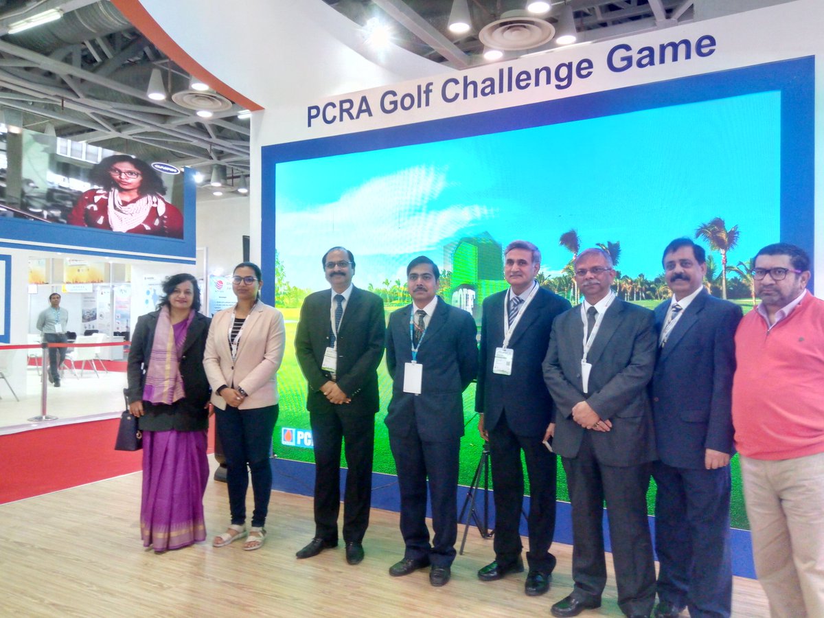 pcraindia's tweet image. Team of PCRA officials headed by ED-PCRA Shri Alok Tripathi is at our stall. 
#Petrotech