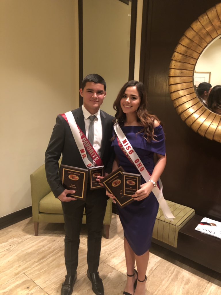Congrats to Gabriel &amp; Arianna our Mr. &amp; Miss SHS for 2019! 🐍
