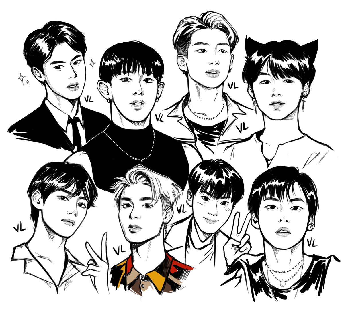 Featured image of post Bts Sketches Group / My page for @fabxiao&#039;s beautiful bts sketch zine!!